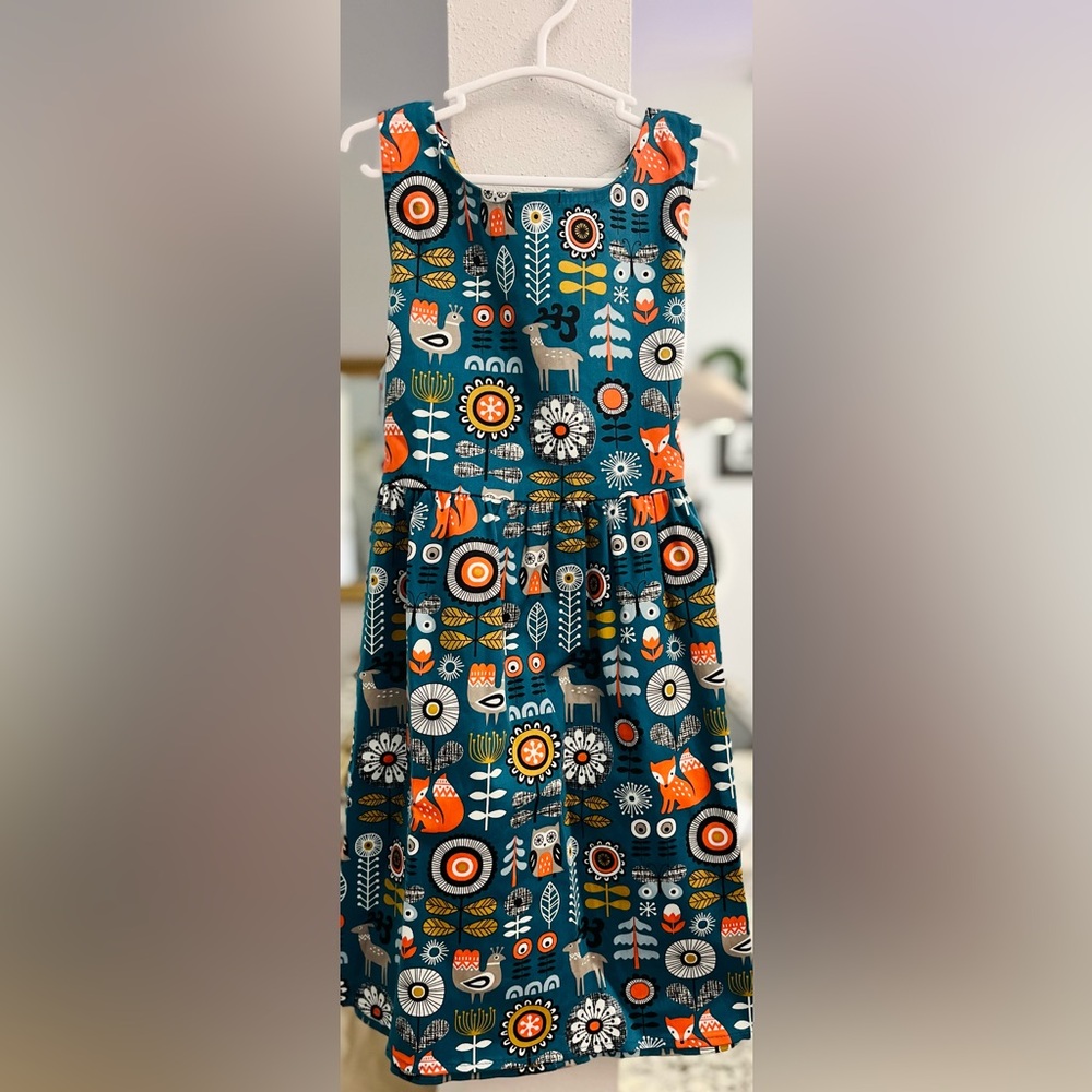 Floral Patterned Kids Casual Dress